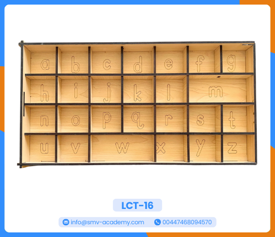 صندوق الحروف الإنجليزية MDF